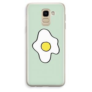 CaseCompany Spiegelei: Samsung Galaxy J6 (2018) Transparant Hoesje