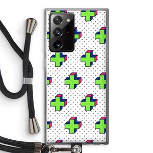 CaseCompany 8-bit N°10: Samsung Galaxy Note 20 Ultra / Note 20 Ultra 5G Transparant Hoesje met koord