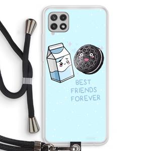 CaseCompany Best Friend Forever: Samsung Galaxy A22 4G Transparant Hoesje met koord