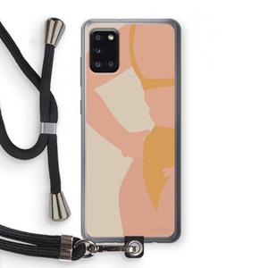 CaseCompany Bikini body: Samsung Galaxy A31 Transparant Hoesje met koord