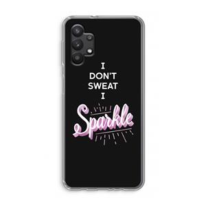 CaseCompany Sparkle quote: Samsung Galaxy A32 5G Transparant Hoesje