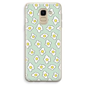 CaseCompany Spiegeleitjes: Samsung Galaxy J6 (2018) Transparant Hoesje