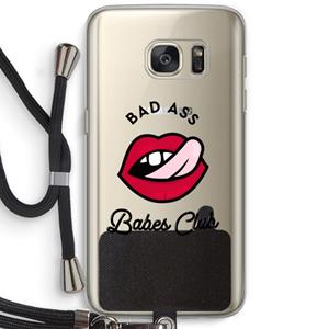 CaseCompany Badass Babes Club: Samsung Galaxy S7 Transparant Hoesje met koord
