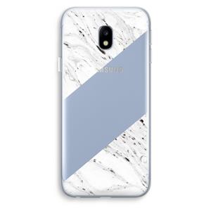 CaseCompany Biggest stripe: Samsung Galaxy J3 (2017) Transparant Hoesje
