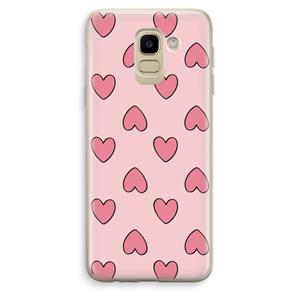 CaseCompany Ondersteboven verliefd: Samsung Galaxy J6 (2018) Transparant Hoesje