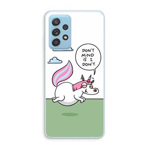 CaseCompany Unicorn: Samsung Galaxy A73 Transparant Hoesje