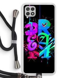 CaseCompany Dream: Samsung Galaxy A22 4G Transparant Hoesje met koord