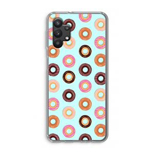CaseCompany Donuts: Samsung Galaxy A32 5G Transparant Hoesje