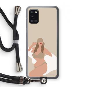 CaseCompany One of a kind: Samsung Galaxy A31 Transparant Hoesje met koord
