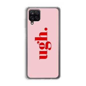 CaseCompany Ugh: Samsung Galaxy A12 Transparant Hoesje