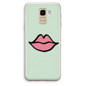 CaseCompany Kusje: Samsung Galaxy J6 (2018) Transparant Hoesje
