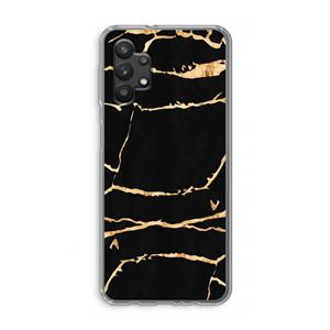 CaseCompany Gouden marmer: Samsung Galaxy A32 5G Transparant Hoesje