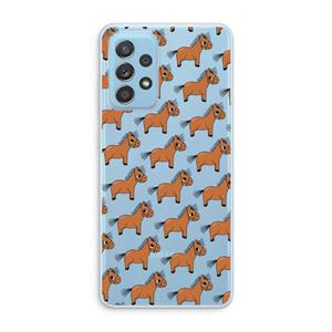 CaseCompany Pony: Samsung Galaxy A73 Transparant Hoesje