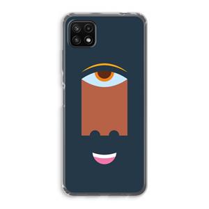 CaseCompany Mono M: Samsung Galaxy A22 5G Transparant Hoesje