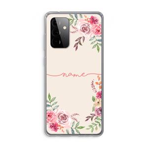 CaseCompany Rozen: Samsung Galaxy A72 Transparant Hoesje