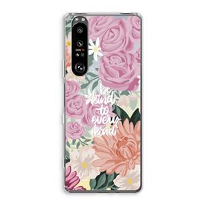CaseCompany Kindness matters: Sony Xperia 1 III Transparant Hoesje