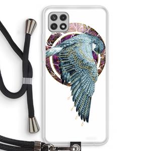 CaseCompany Golden Falcon: Samsung Galaxy A22 4G Transparant Hoesje met koord