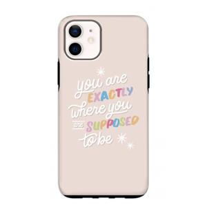 CaseCompany Right Place: iPhone 12 mini Tough Case