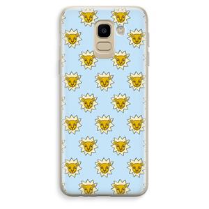 CaseCompany Leeuwenkoppen: Samsung Galaxy J6 (2018) Transparant Hoesje