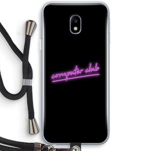 CaseCompany Vice Black: Samsung Galaxy J3 (2017) Transparant Hoesje met koord