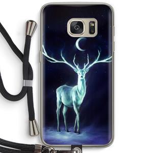 CaseCompany Nightbringer: Samsung Galaxy S7 Transparant Hoesje met koord