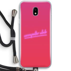CaseCompany Vice Glow: Samsung Galaxy J3 (2017) Transparant Hoesje met koord