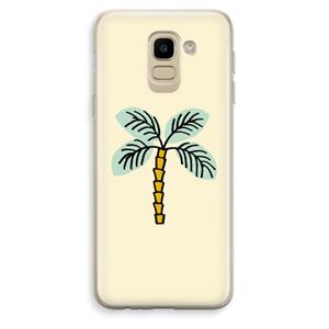 CaseCompany Palmboom: Samsung Galaxy J6 (2018) Transparant Hoesje