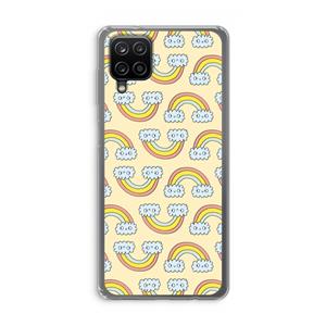 CaseCompany Regenboog: Samsung Galaxy A12 Transparant Hoesje