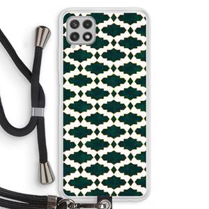 CaseCompany Moroccan tiles: Samsung Galaxy A22 4G Transparant Hoesje met koord