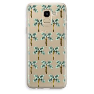 CaseCompany Paradise: Samsung Galaxy J6 (2018) Transparant Hoesje