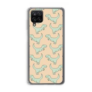 CaseCompany Dinos: Samsung Galaxy A12 Transparant Hoesje