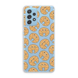 CaseCompany Croissant: Samsung Galaxy A73 Transparant Hoesje