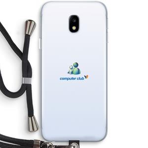CaseCompany MSN: Samsung Galaxy J3 (2017) Transparant Hoesje met koord