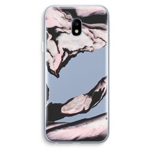CaseCompany Roze stroom: Samsung Galaxy J3 (2017) Transparant Hoesje