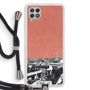 CaseCompany Marrakech Skyline : Samsung Galaxy A22 4G Transparant Hoesje met koord