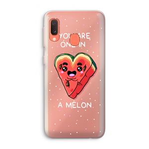 CaseCompany One In A Melon: Samsung Galaxy A20e Transparant Hoesje