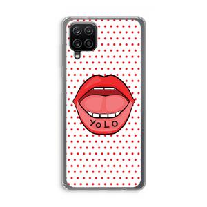 CaseCompany Yolo Denise: Samsung Galaxy A12 Transparant Hoesje
