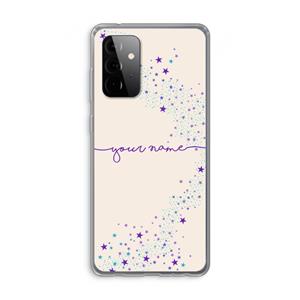 CaseCompany Sterren: Samsung Galaxy A72 Transparant Hoesje