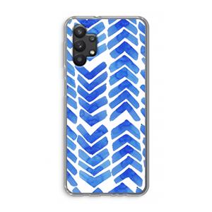 CaseCompany Blauwe pijlen: Samsung Galaxy A32 5G Transparant Hoesje