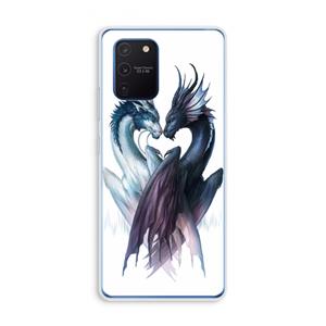 CaseCompany Yin Yang Dragons: Samsung Galaxy Note 10 Lite Transparant Hoesje