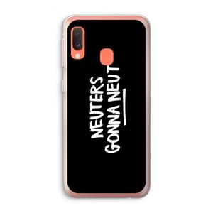 CaseCompany Neuters (zwart): Samsung Galaxy A20e Transparant Hoesje