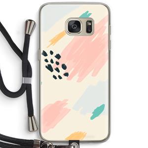 CaseCompany Sunday Chillings: Samsung Galaxy S7 Transparant Hoesje met koord