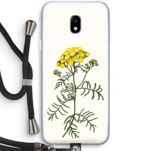 CaseCompany Tansy: Samsung Galaxy J3 (2017) Transparant Hoesje met koord