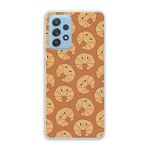 CaseCompany Croissant: Samsung Galaxy A73 Transparant Hoesje