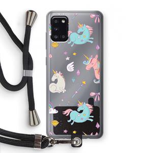 CaseCompany Fantasiewereld: Samsung Galaxy A31 Transparant Hoesje met koord