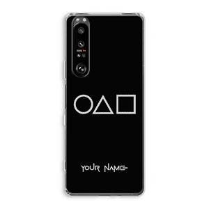 CaseCompany Squid Game: Sony Xperia 1 III Transparant Hoesje