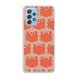 CaseCompany Krab: Samsung Galaxy A73 Transparant Hoesje