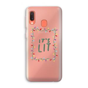 CaseCompany It's Lit: Samsung Galaxy A20e Transparant Hoesje