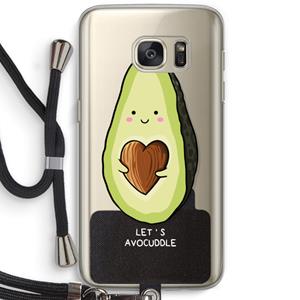 CaseCompany Avocuddle: Samsung Galaxy S7 Transparant Hoesje met koord