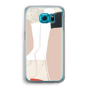 CaseCompany Lava: Samsung Galaxy S6 Transparant Hoesje